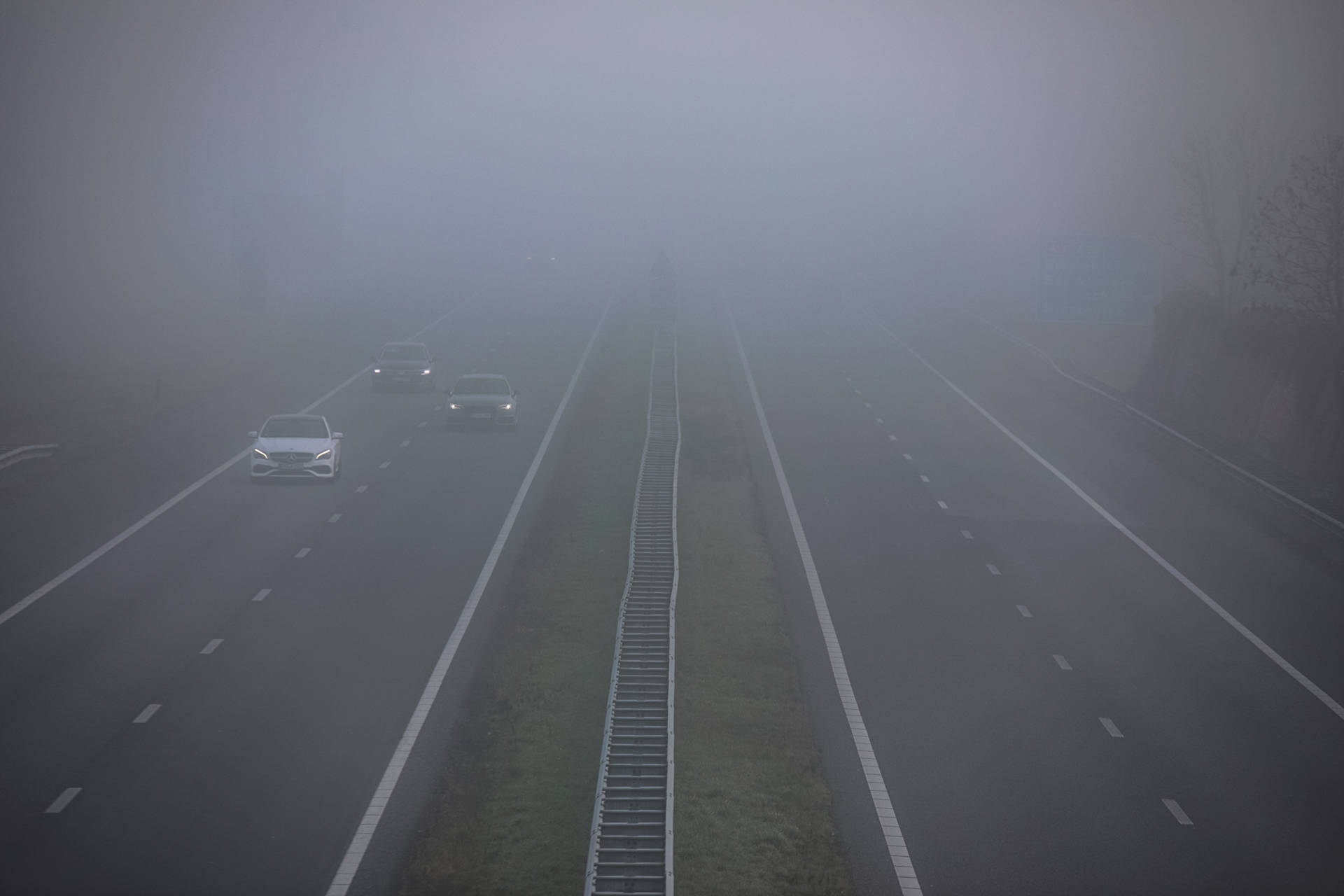 Code geel verlengd door aanhoudende dichte mist