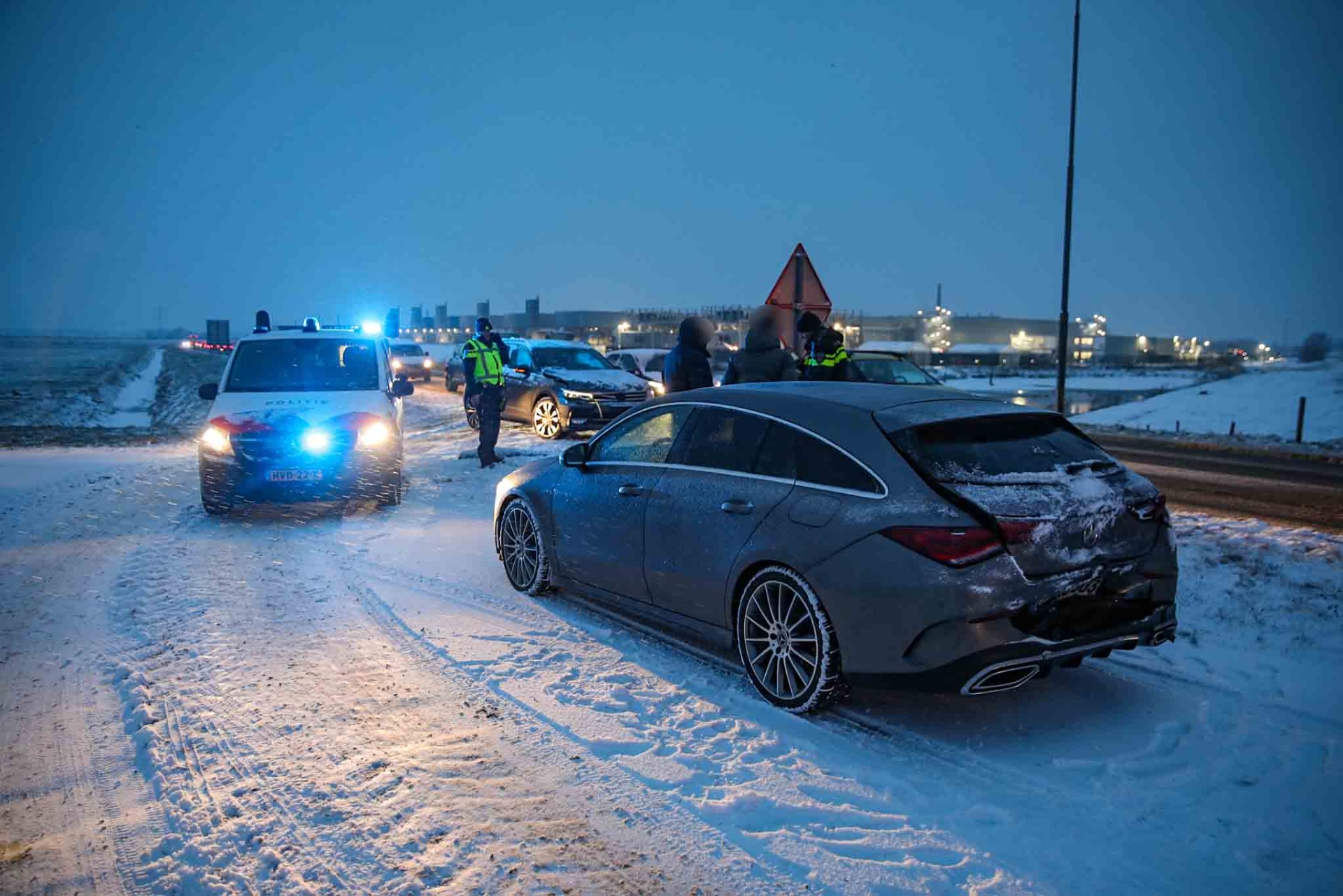 Kop-staartbotsing bij spoorwegovergang