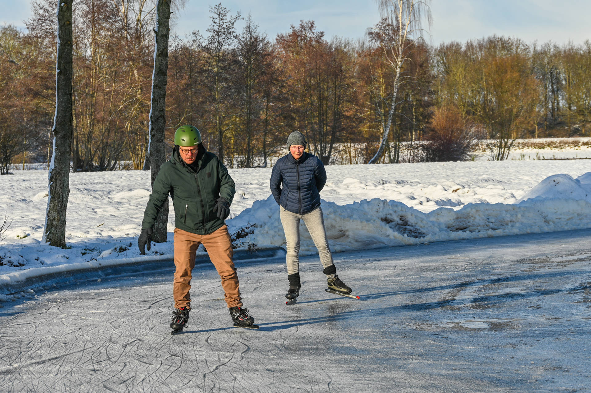 Na nacht zwoegen kan nieuwe ijsbaan open
