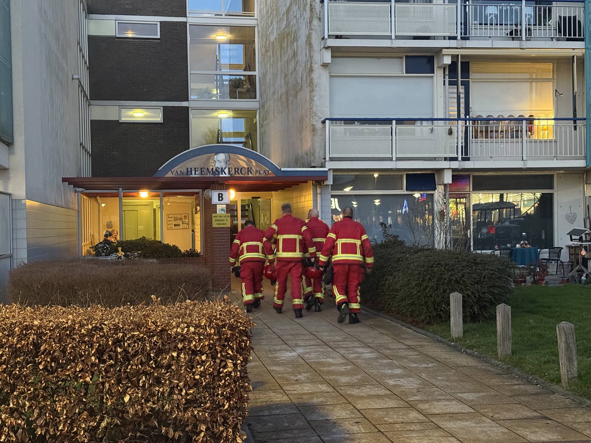 Brandlucht geroken in omgeving van lift