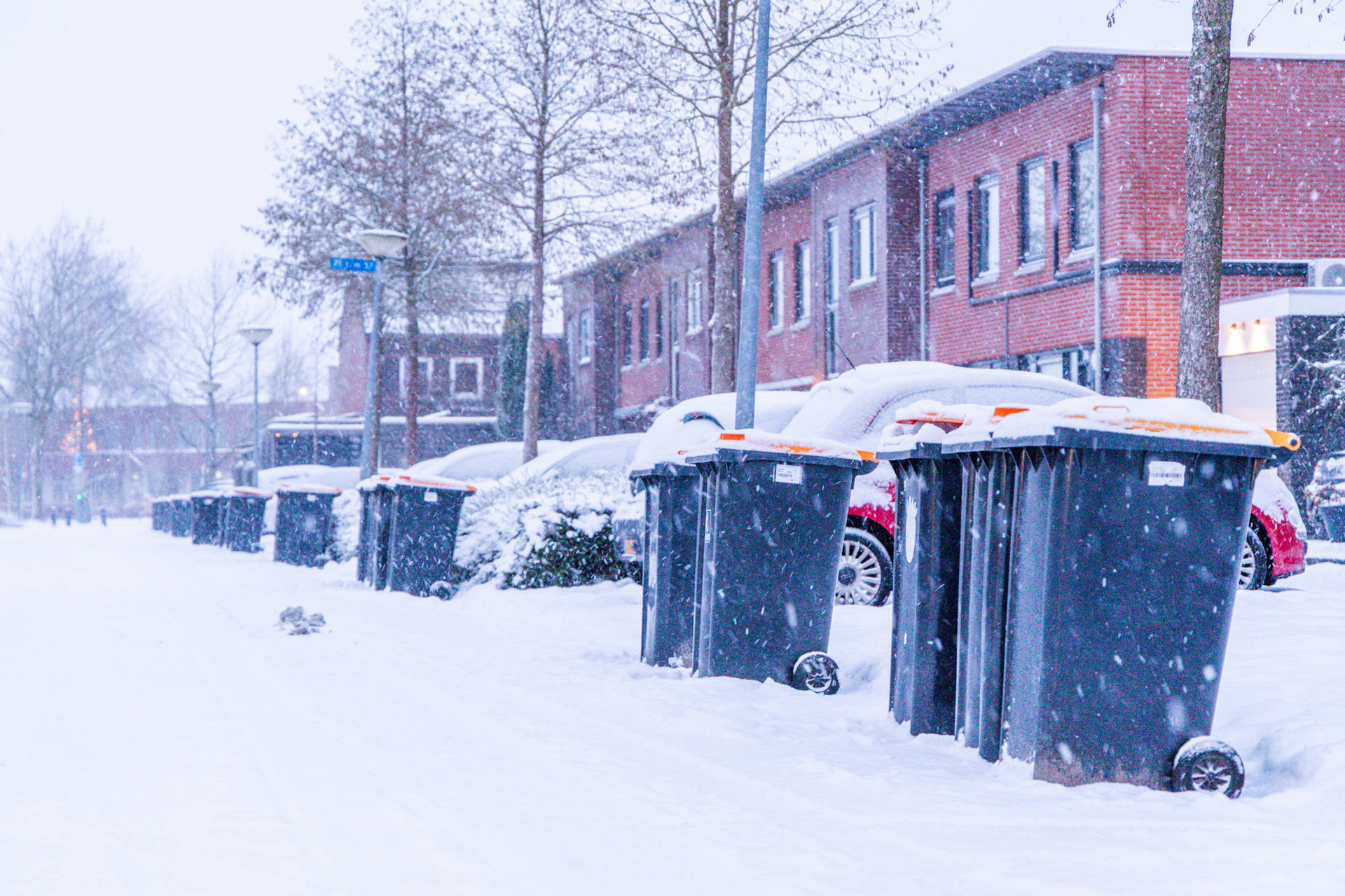 Winterweer vertraagt afvalinzameling, containers langer aan straat
