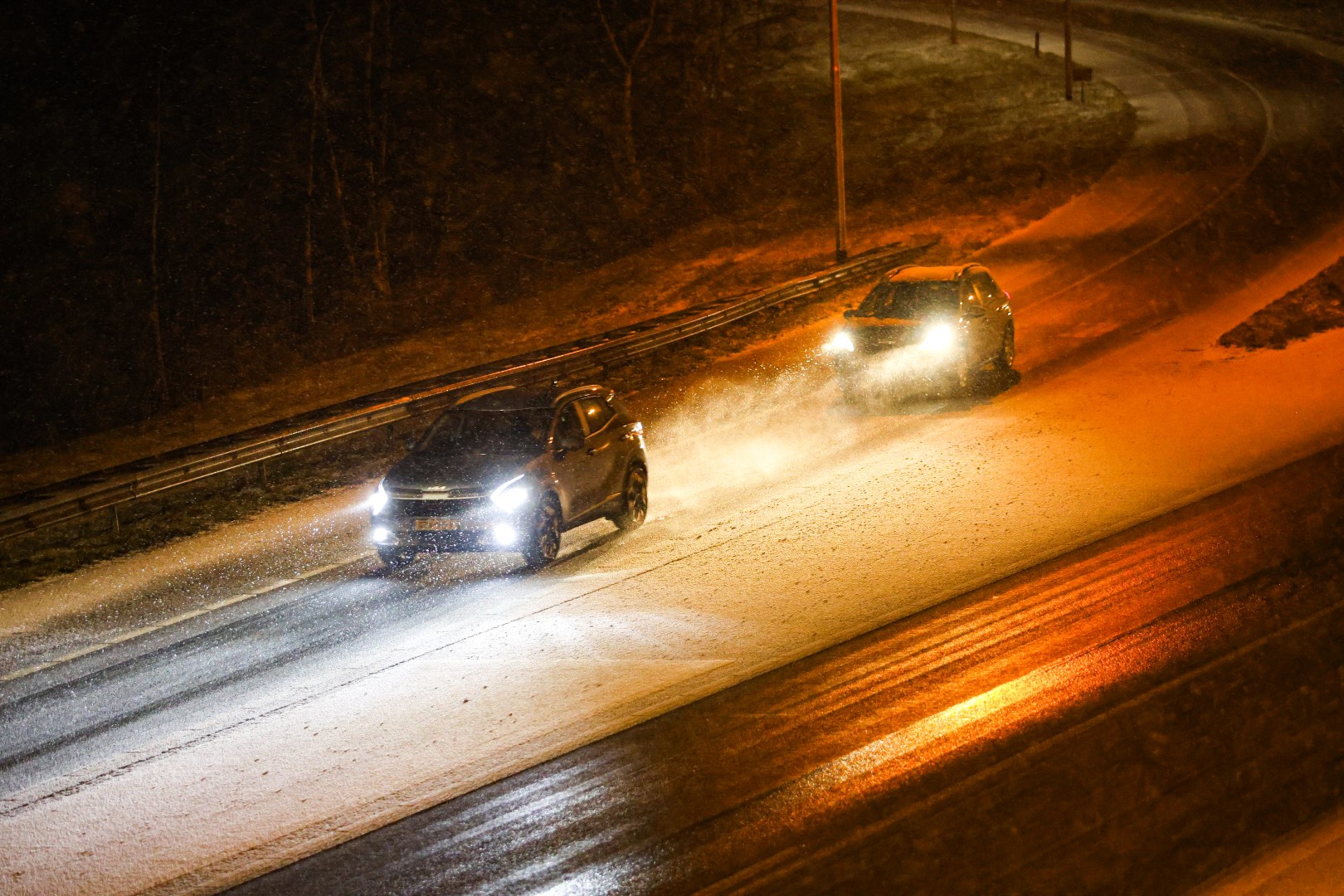 Sneeuwbuien zorgen voor gladheid, code geel van kracht