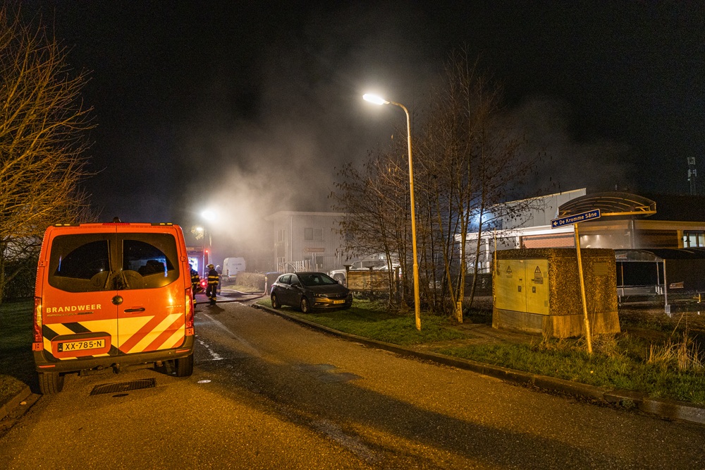 Veel rookoverlast door brand in bedrijfspand