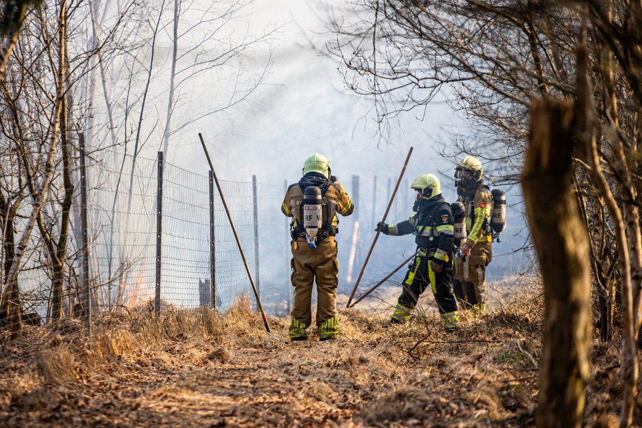 Brandweer rukt uit voor bosbrand
