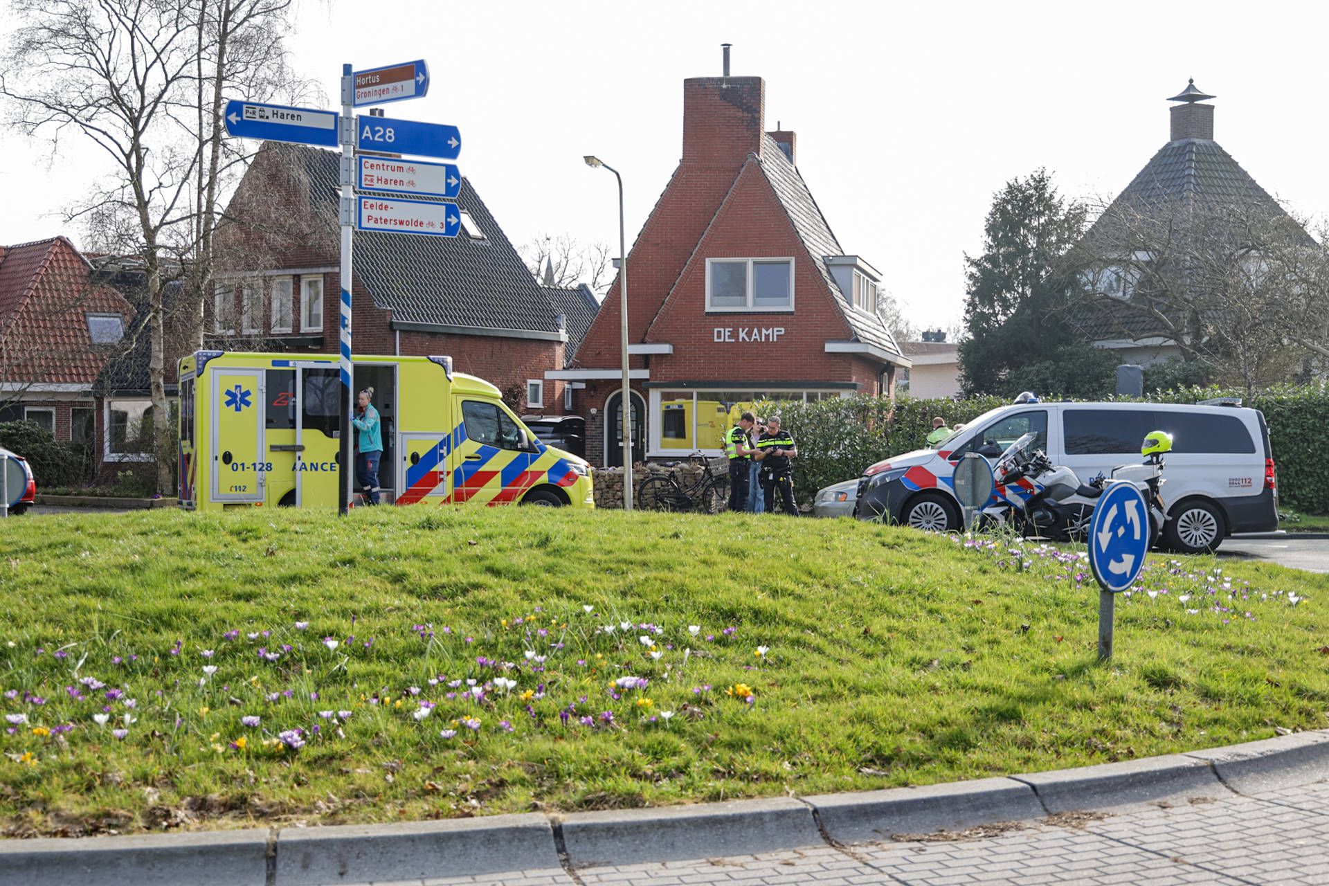 Fietser gewond na aanrijding met auto