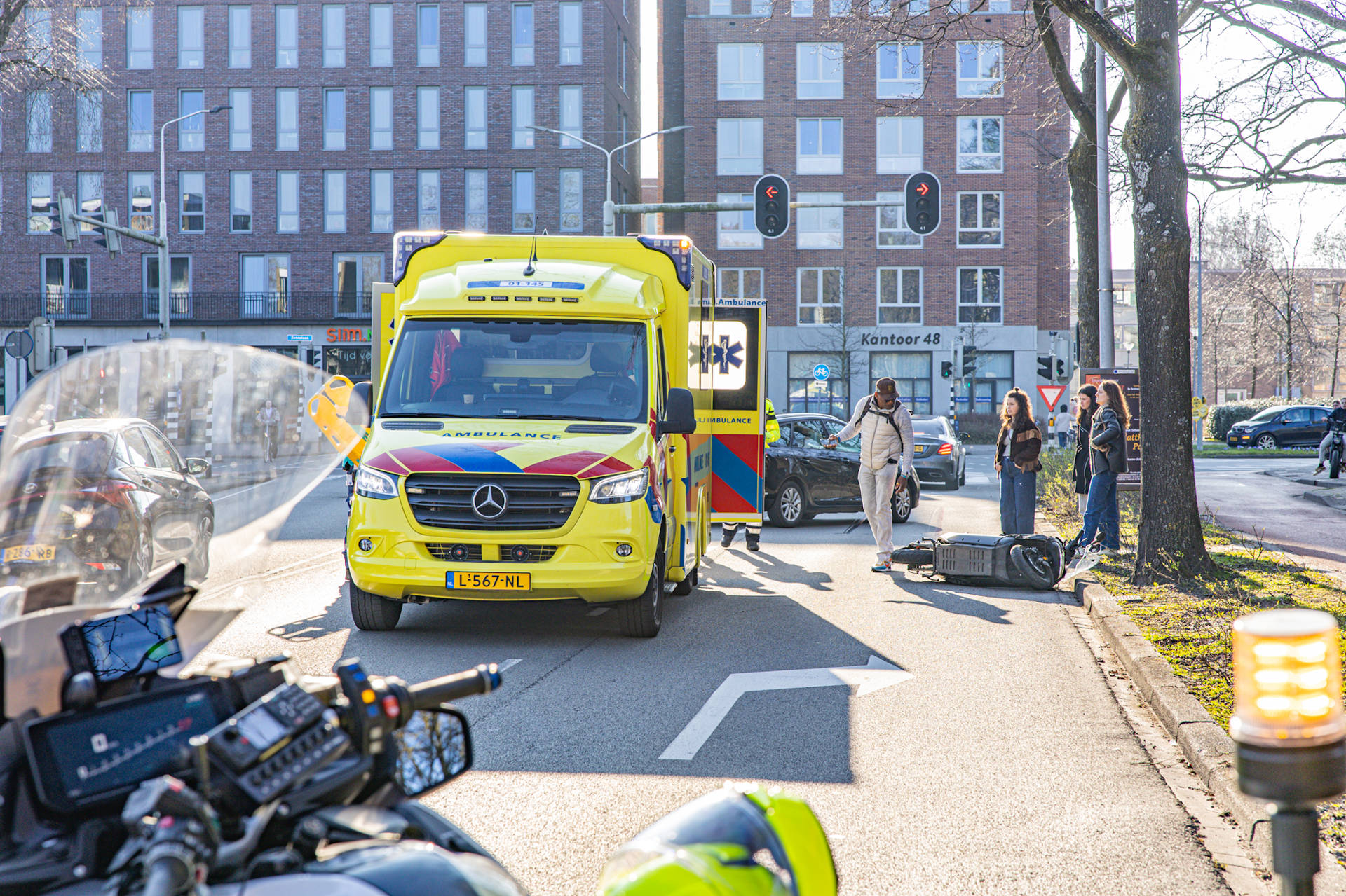 Scooterrijder gewond na val