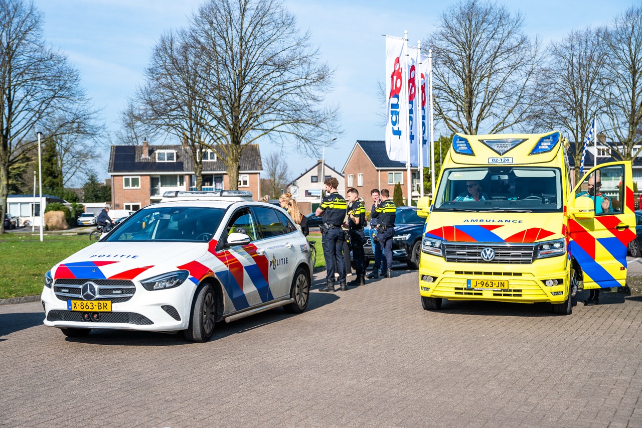 Kettingbotsing met drie voertuigen
