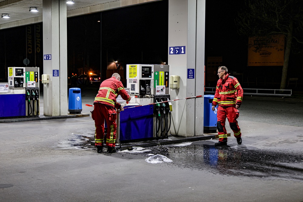 Rookontwikkeling bij betaalconsole van tankstation