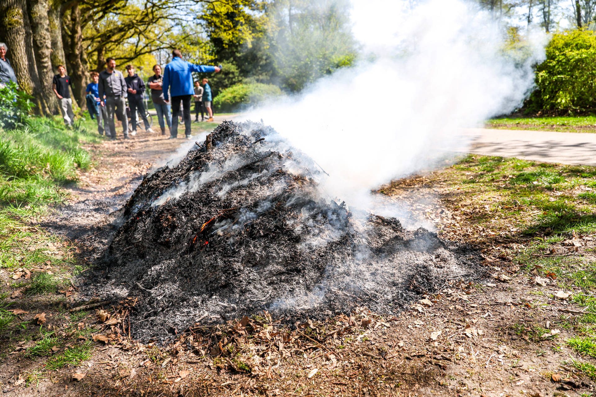 Broei in bladeren veroorzaakt brand