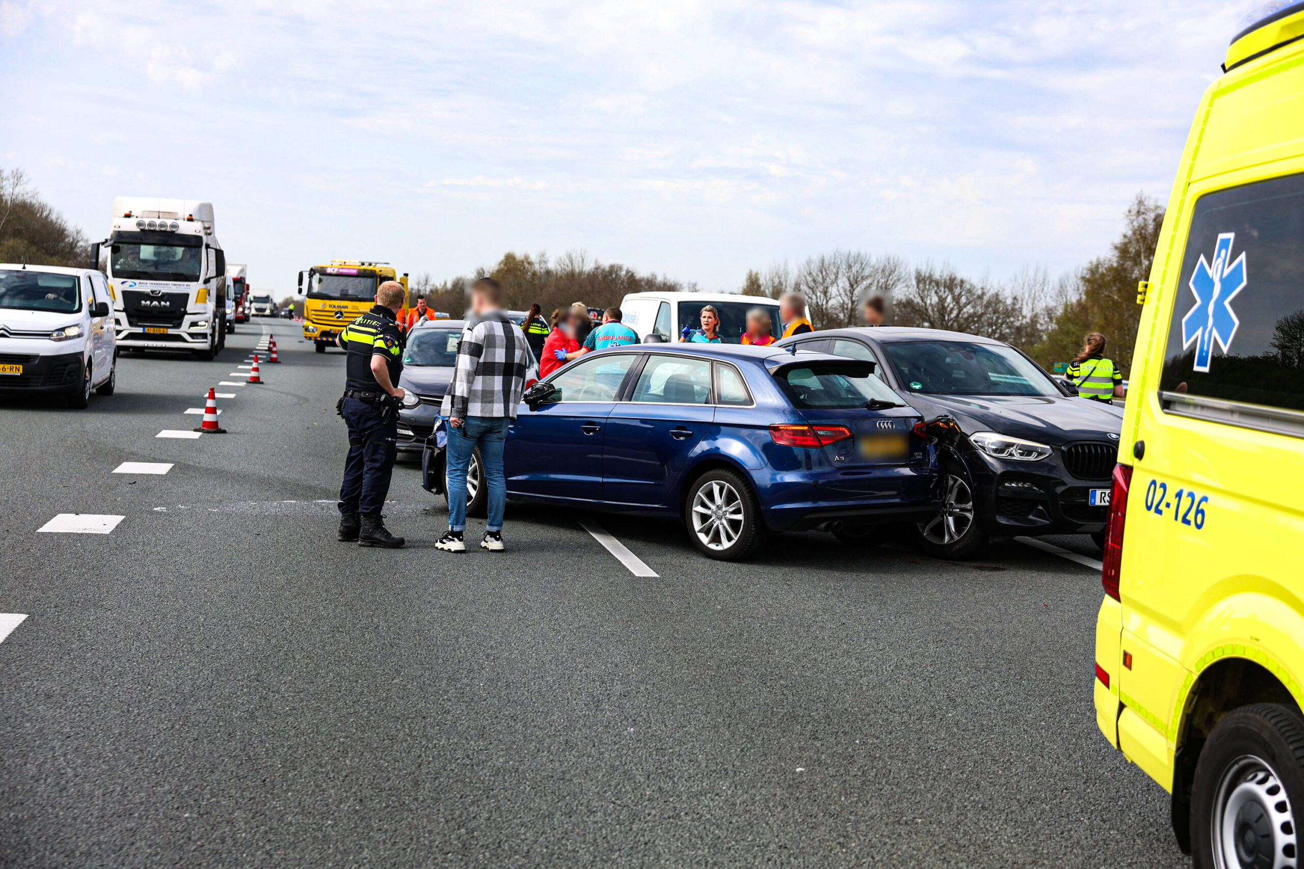 Meerdere voertuigen betrokken bij ongeval op N31