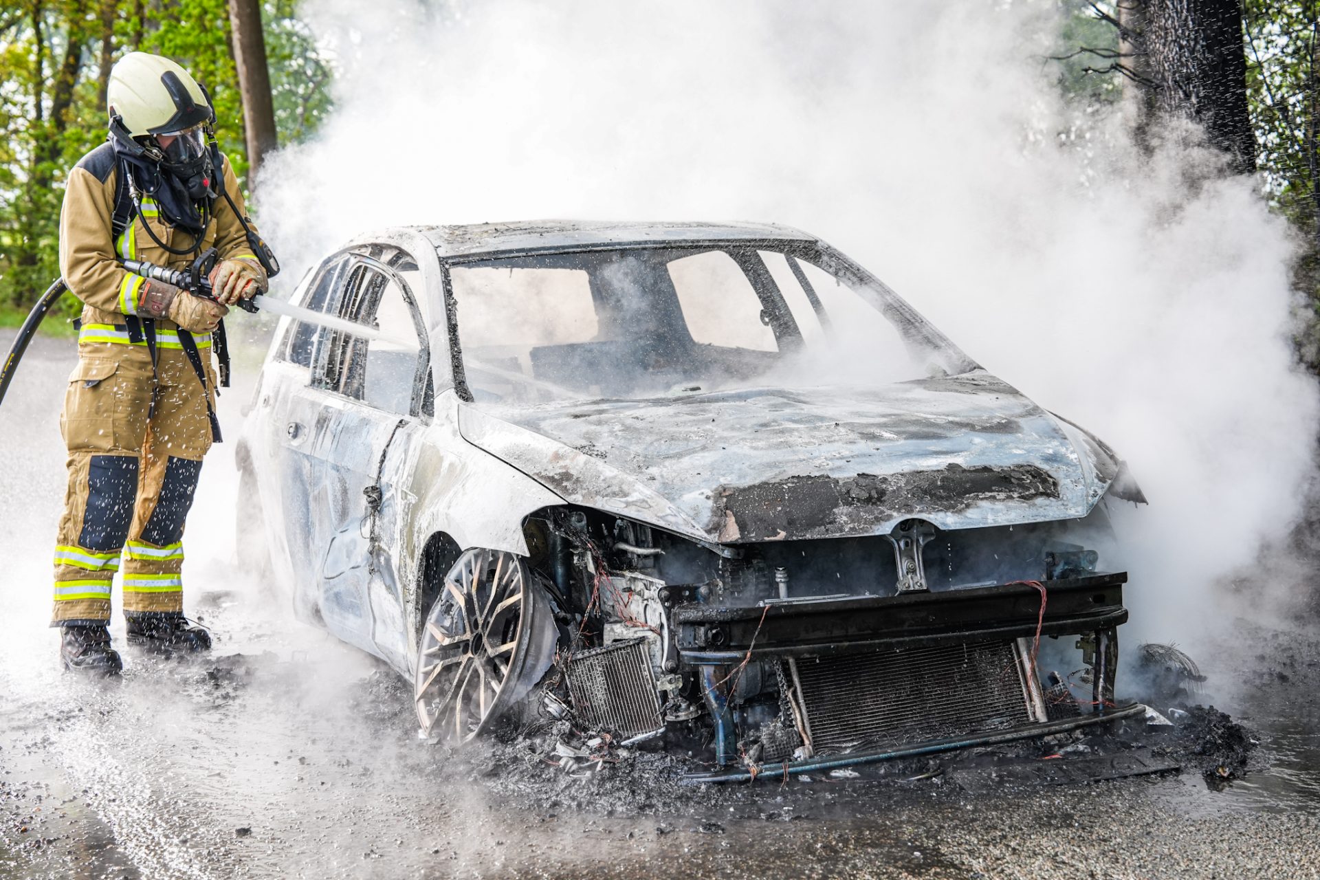 Motorstoring mogelijk oorzaak van brand