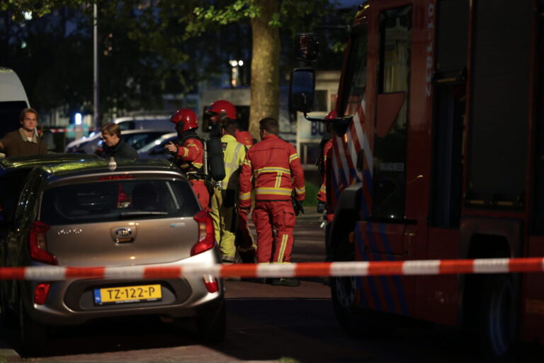 Straat afgesloten vanwege gaslucht