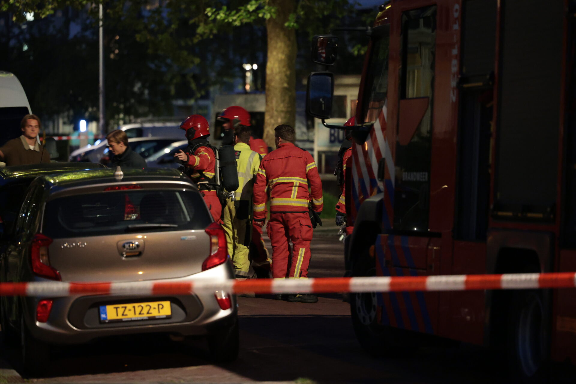 Straat afgesloten vanwege gaslucht