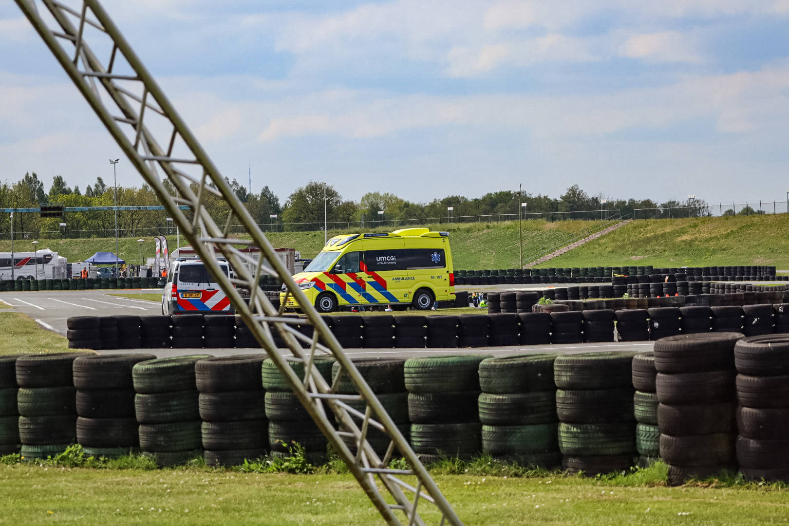 Motorrijder onderuitgegaan op circuit