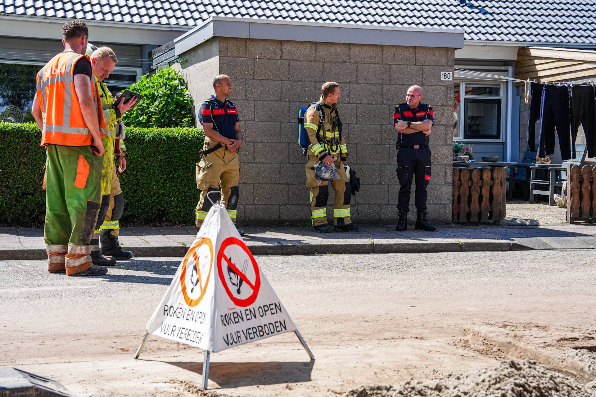 Hoofdgasleiding geraakt bij graafwerkzaamheden