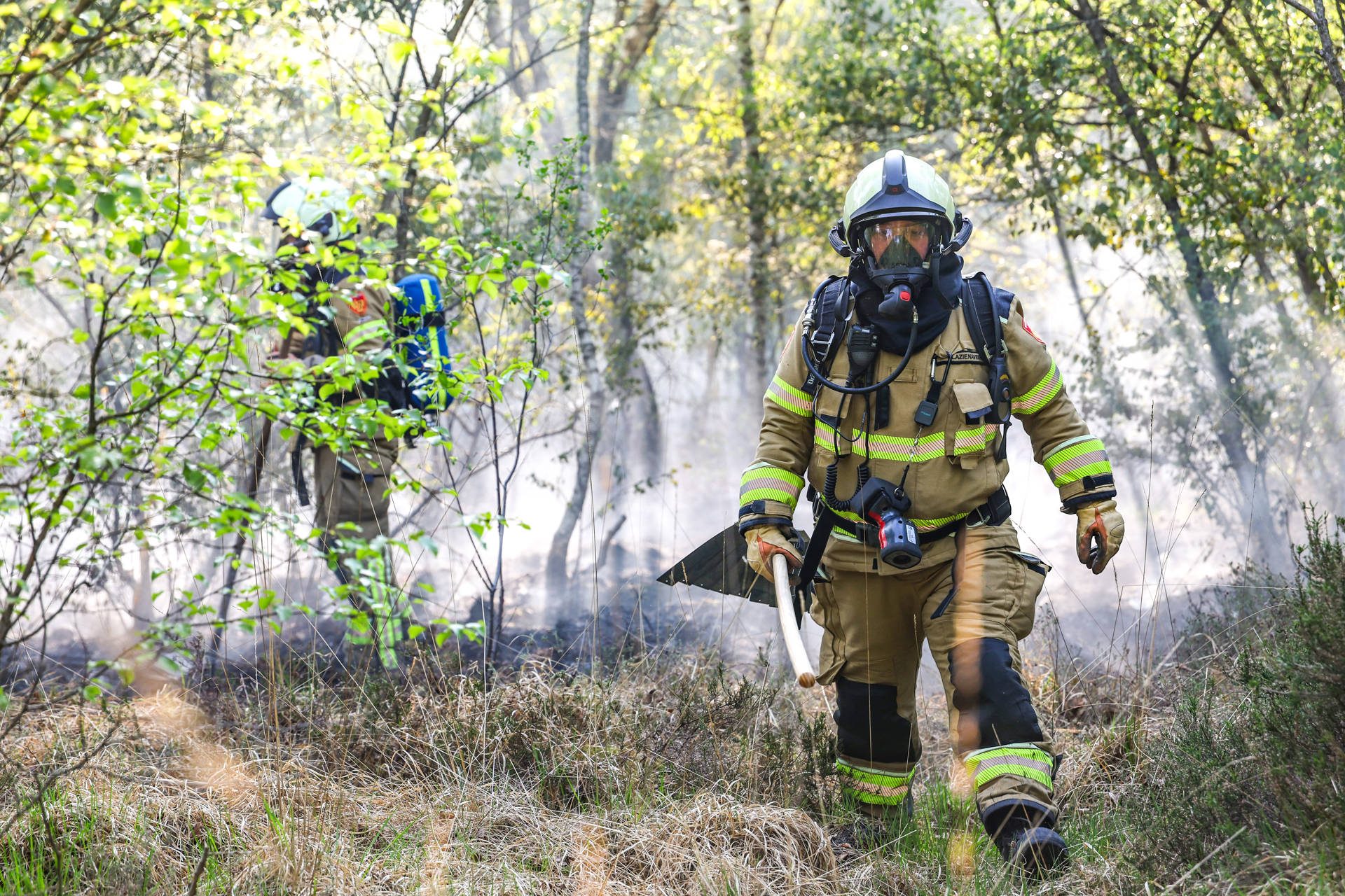 Brandweer massaal ingezet bij natuurbrand