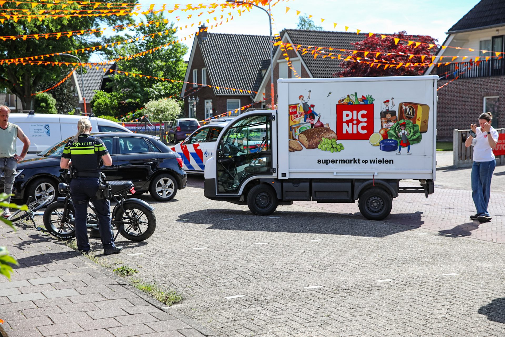 Fatbiker aangehouden na botsing met bezorgbus