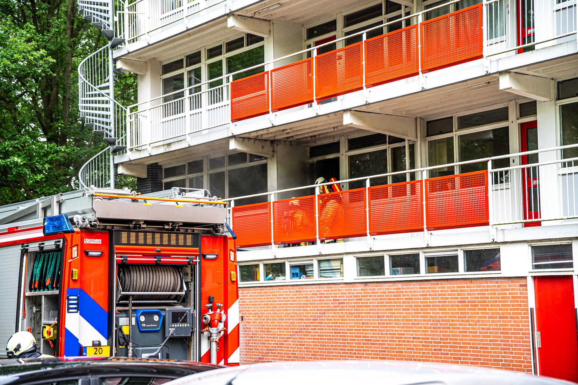 Flinke rookontwikkeling bij woningbrand