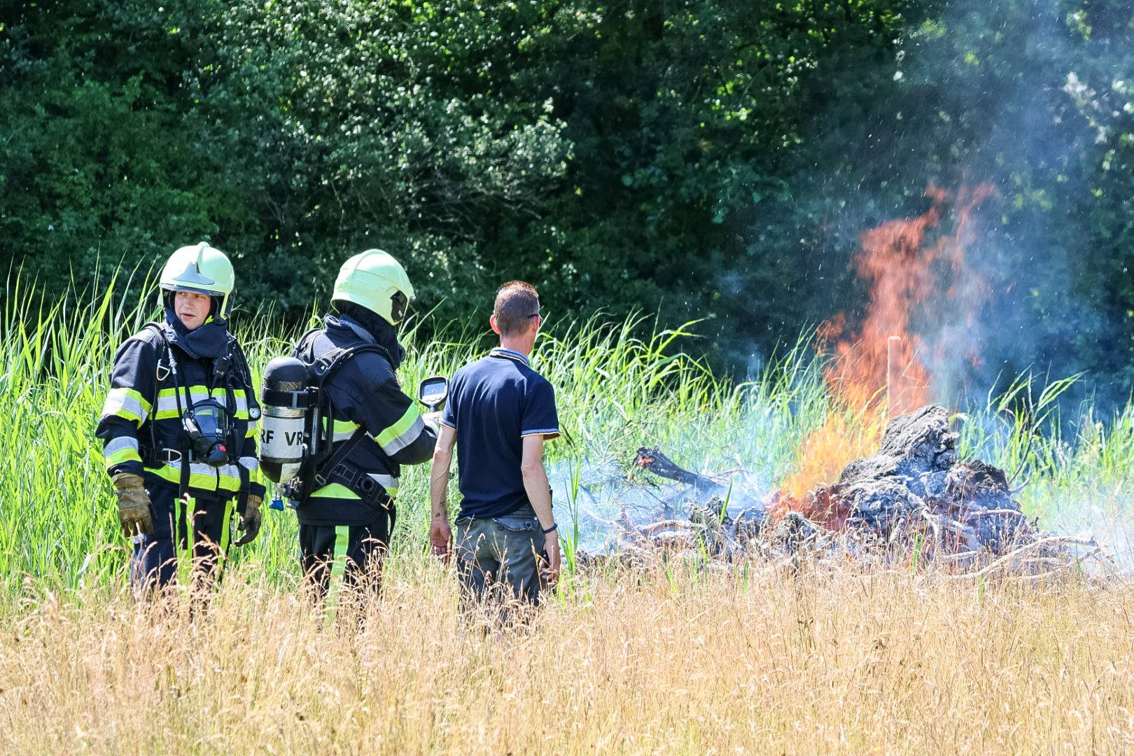 Brandweer uitgerukt voor brand in recreatiegebied