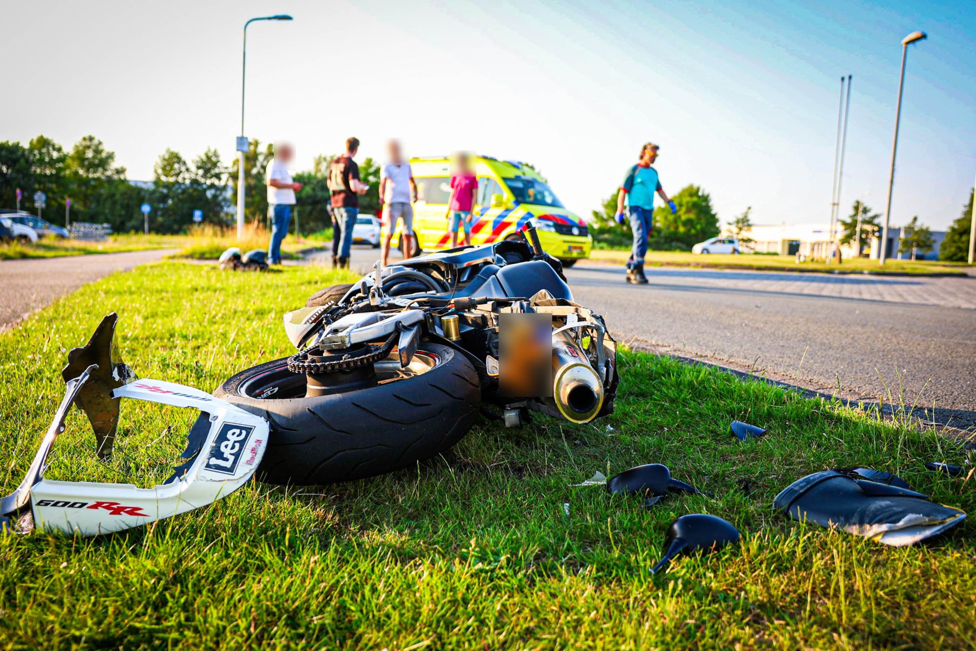 Motorrijder gewond na botsing met voorganger