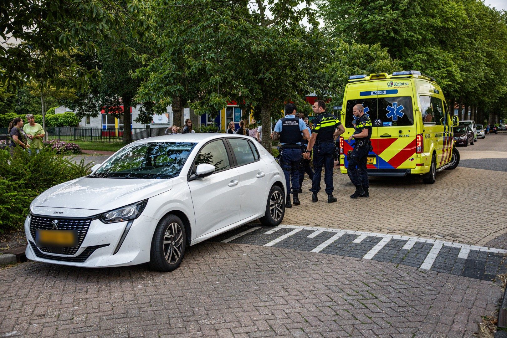 Fietsster aangereden door auto