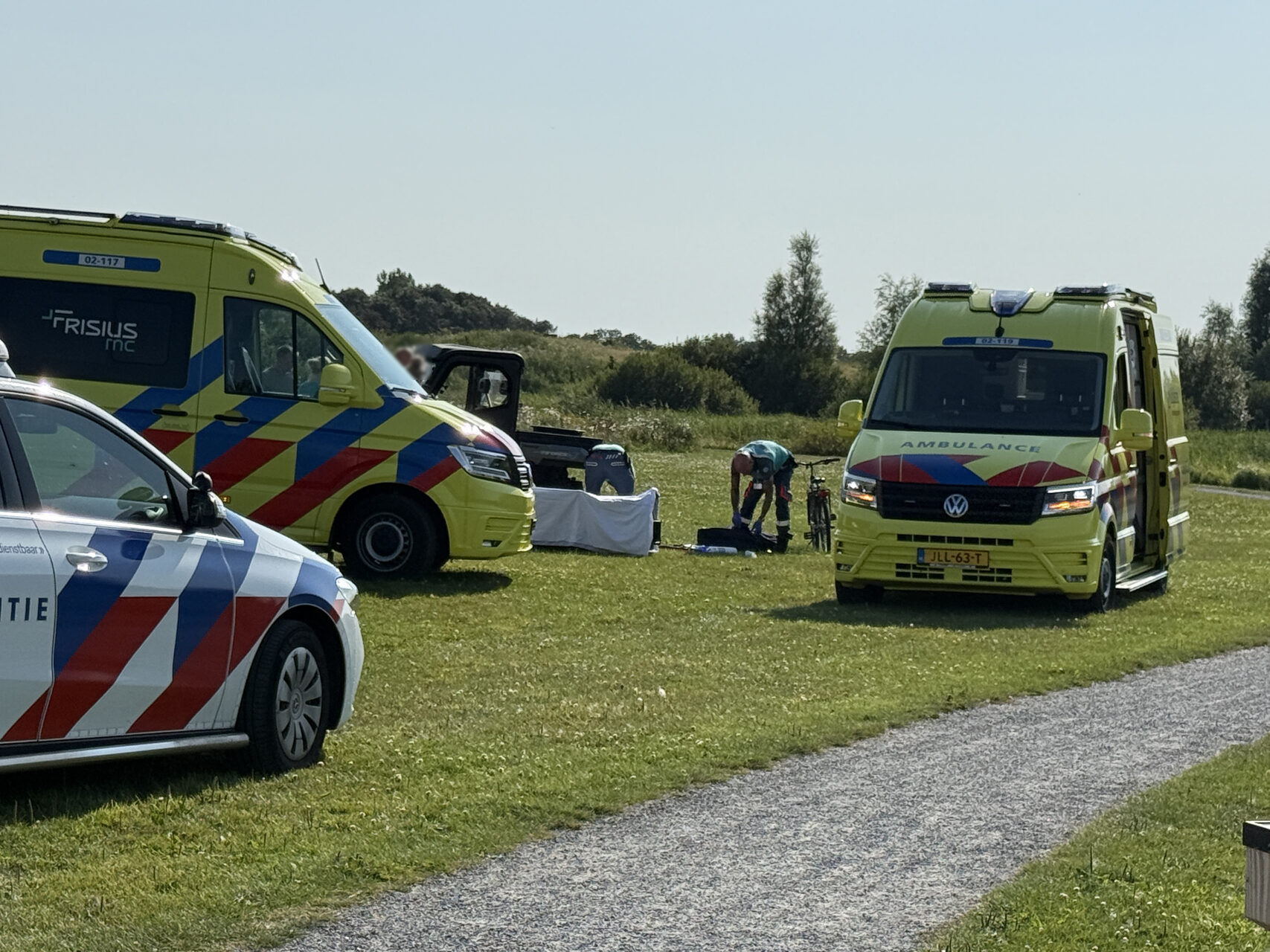 Persoon ernstig gewond op vakantiepark
