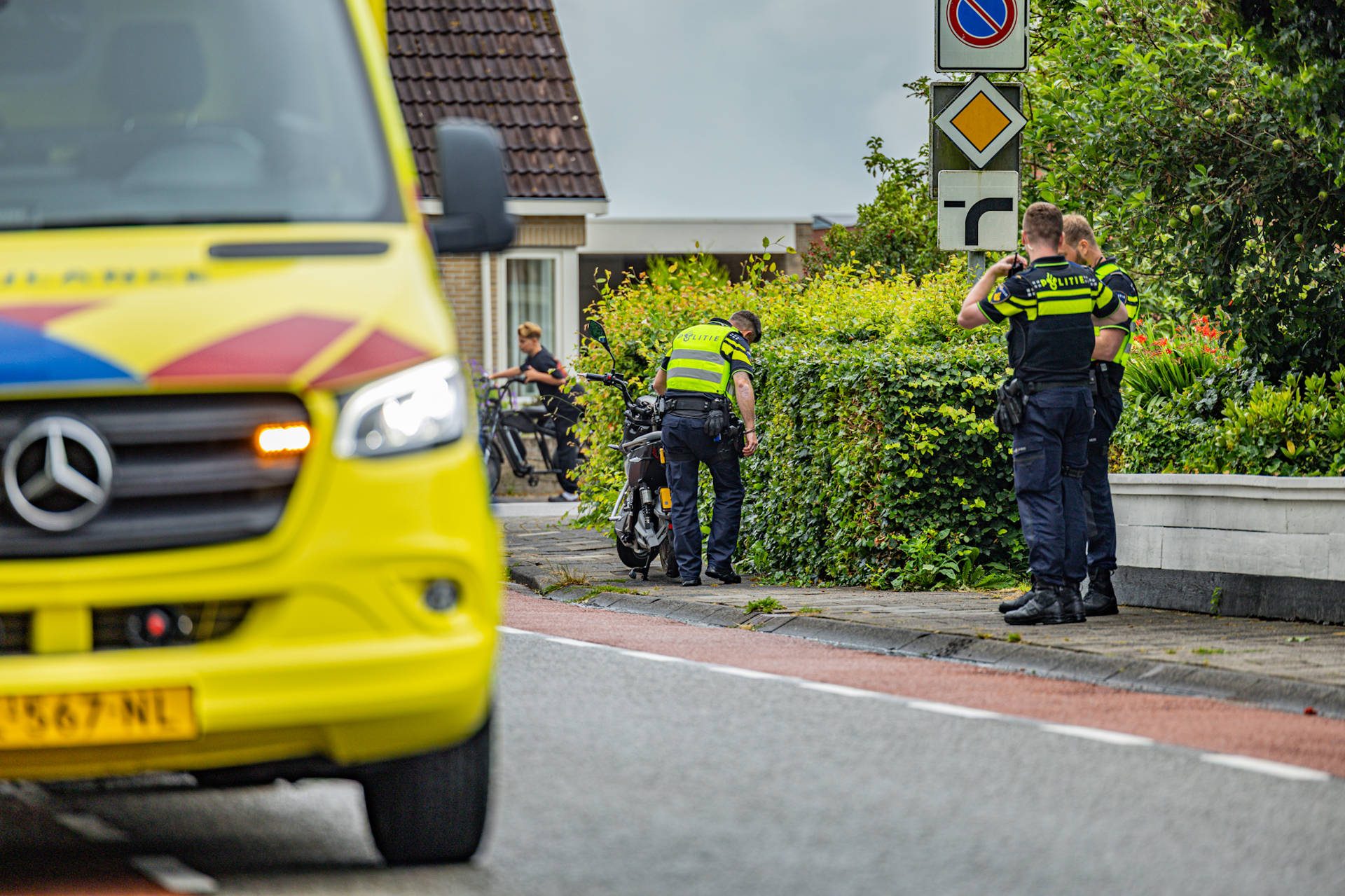 Scooterrijder raakt gewond na val