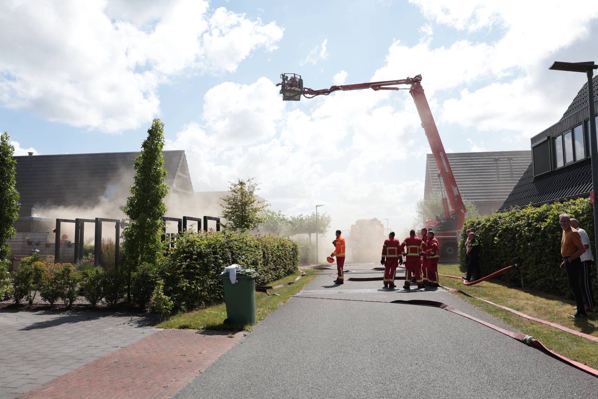 Forse rookontwikkeling bij woningbrand
