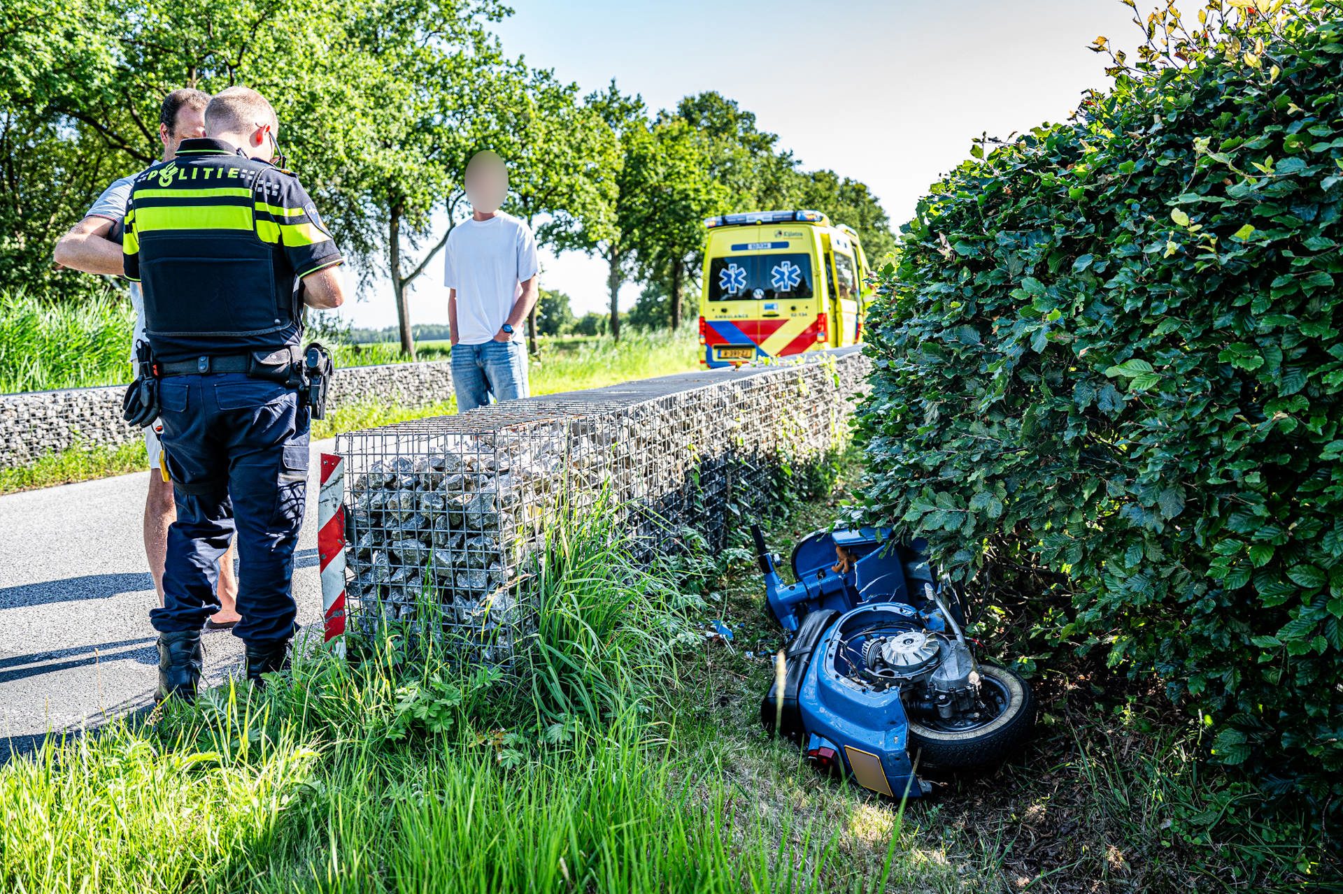 Scooterrijder gewond na eenzijdig ongeval