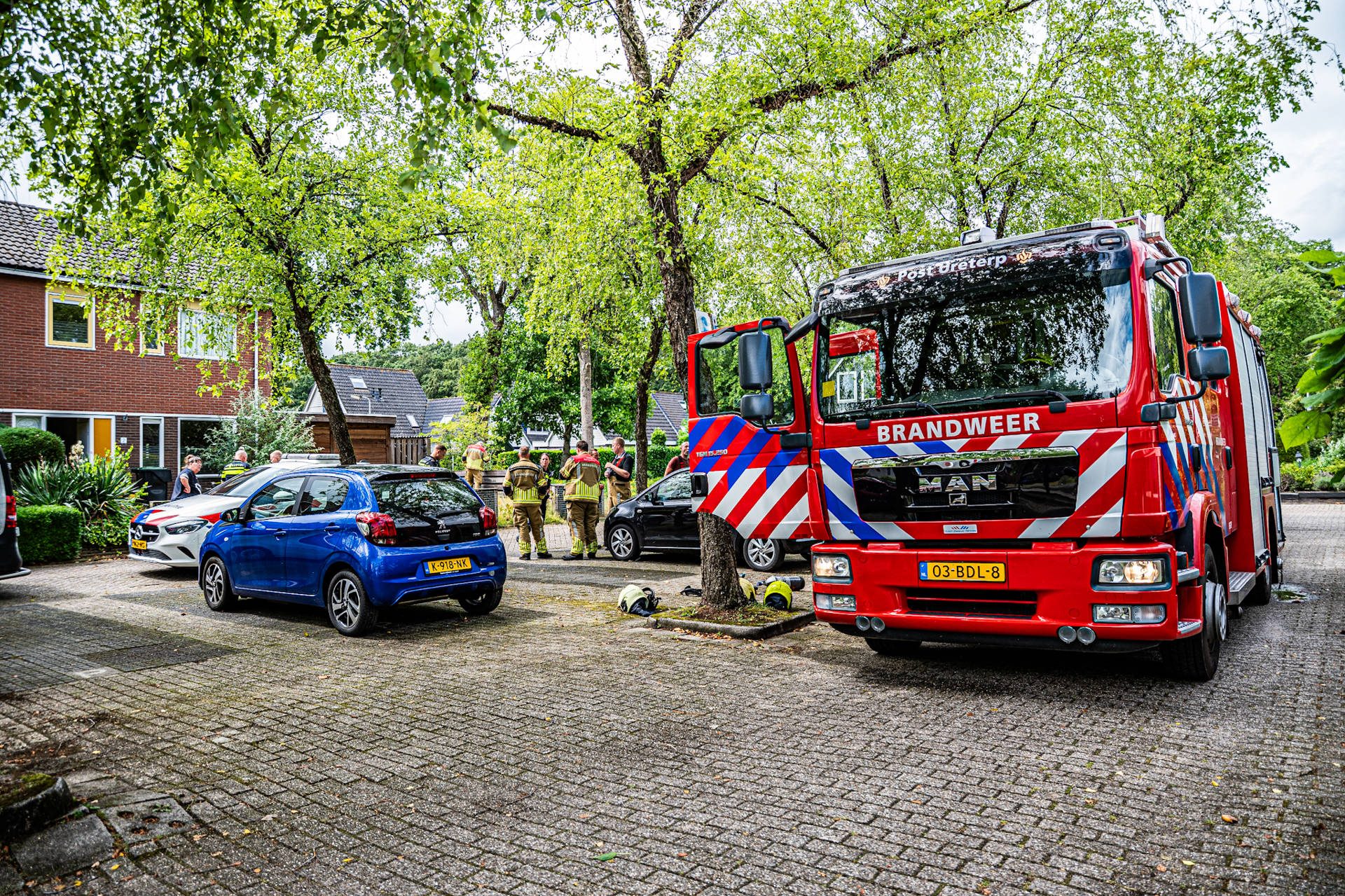 Brand in toilet van woning