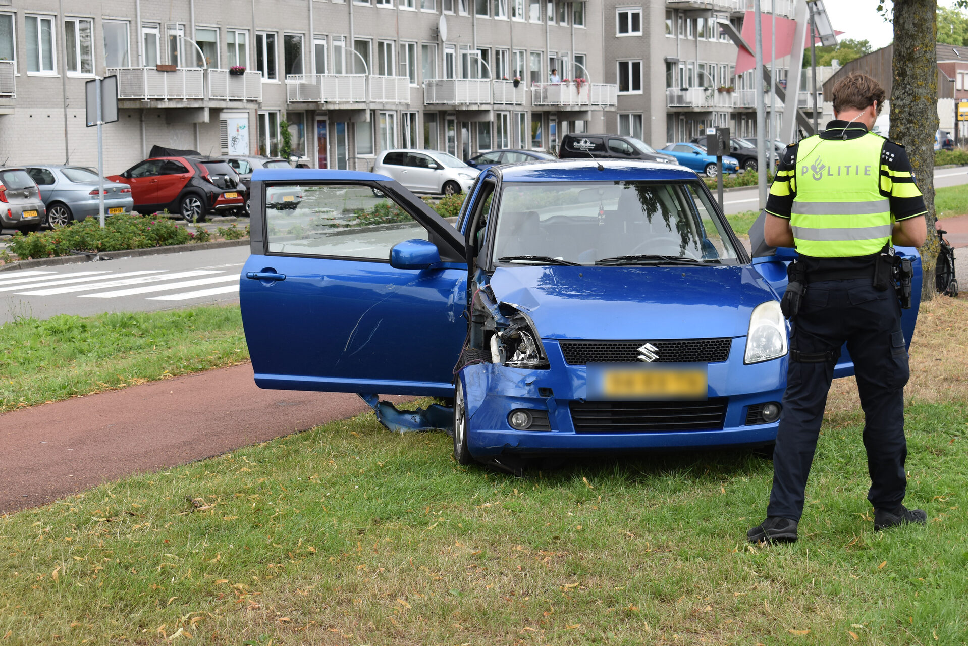 Kop-staartbotsing zorgt voor verkeershinder