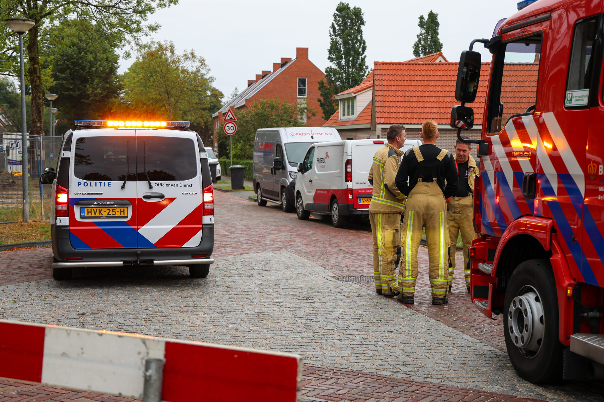 Straat afgesloten vanwege gaslek tijdens werkzaamheden