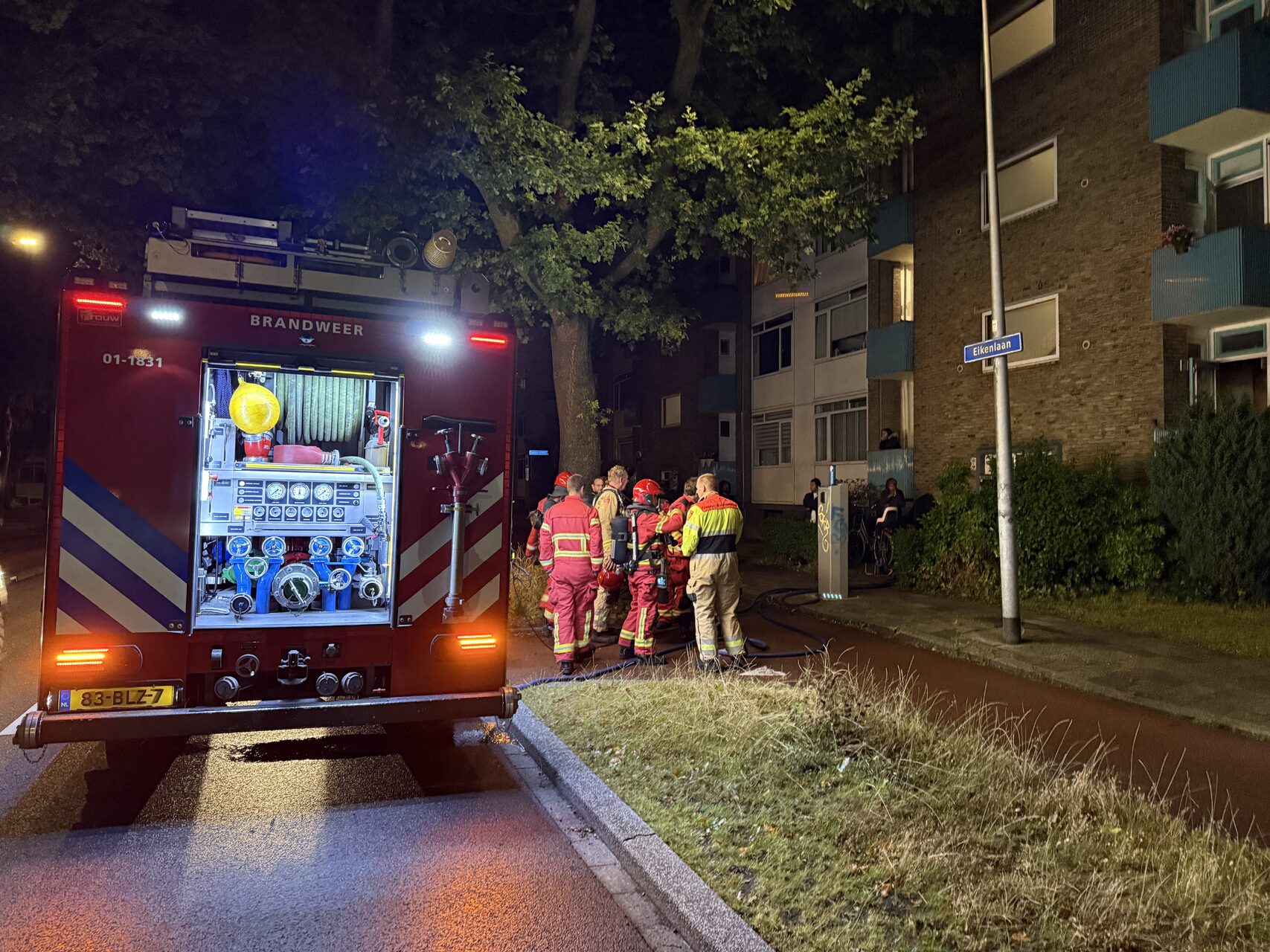 Woning vol rook bij nachtelijke brand in Groningen