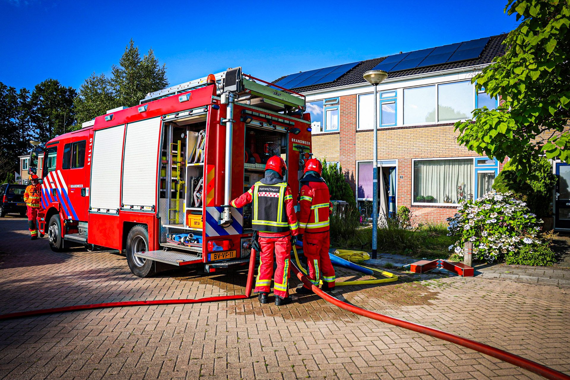 Woningen ontruimd vanwege woningbrand
