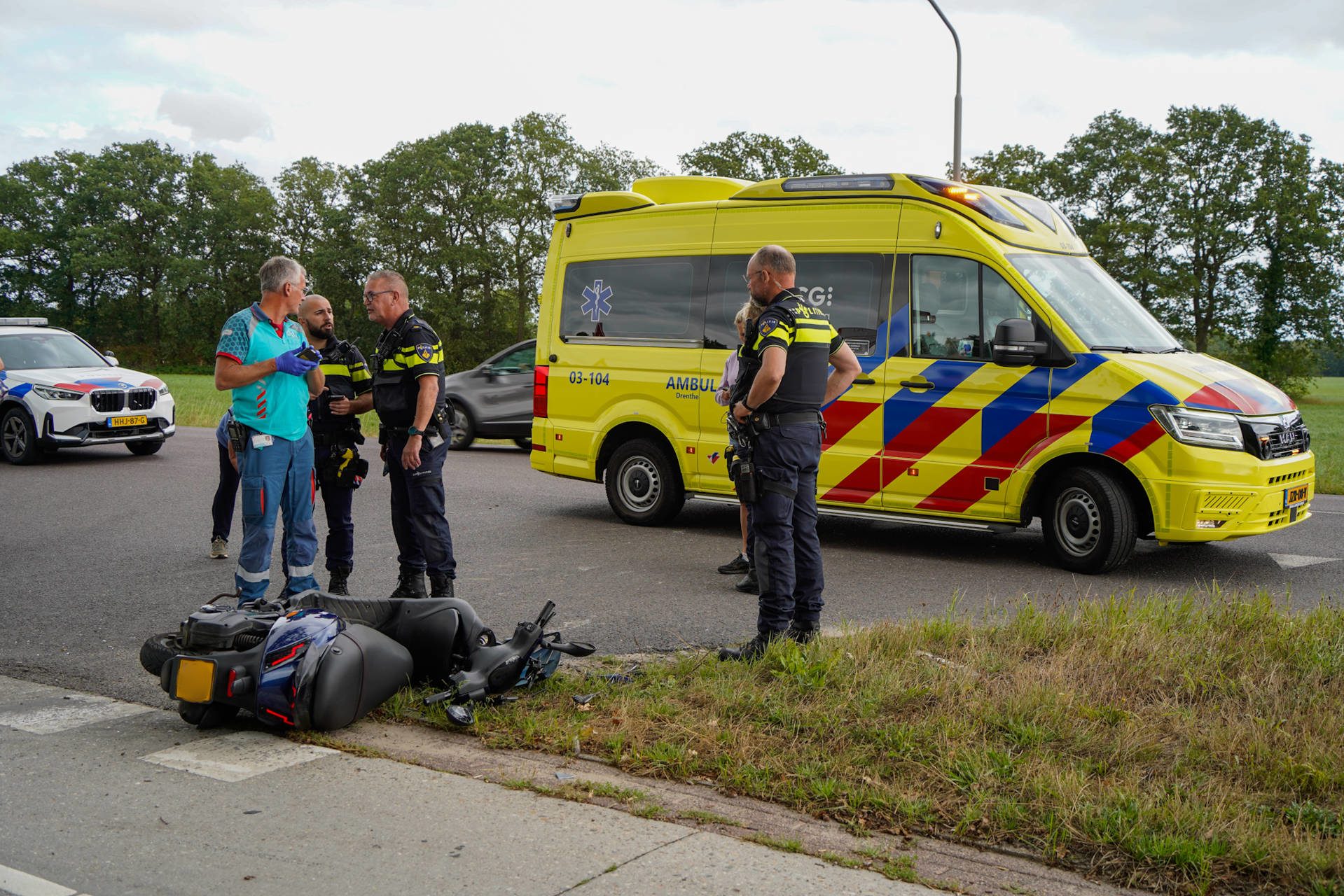 Scooterrijder gewond bij botsing met auto