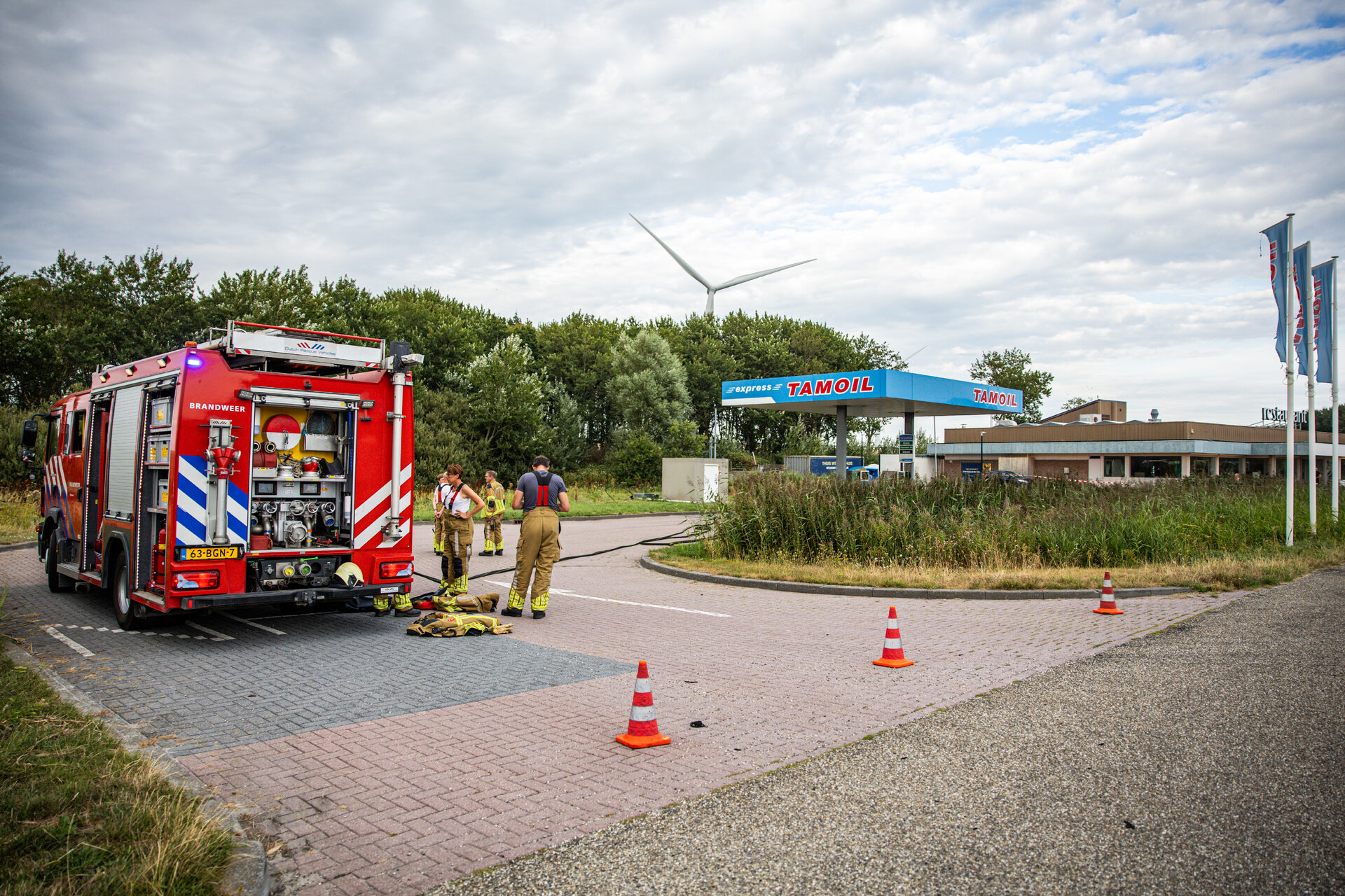 Tankstation afgesloten vanwege vermoedelijke diesellekkage