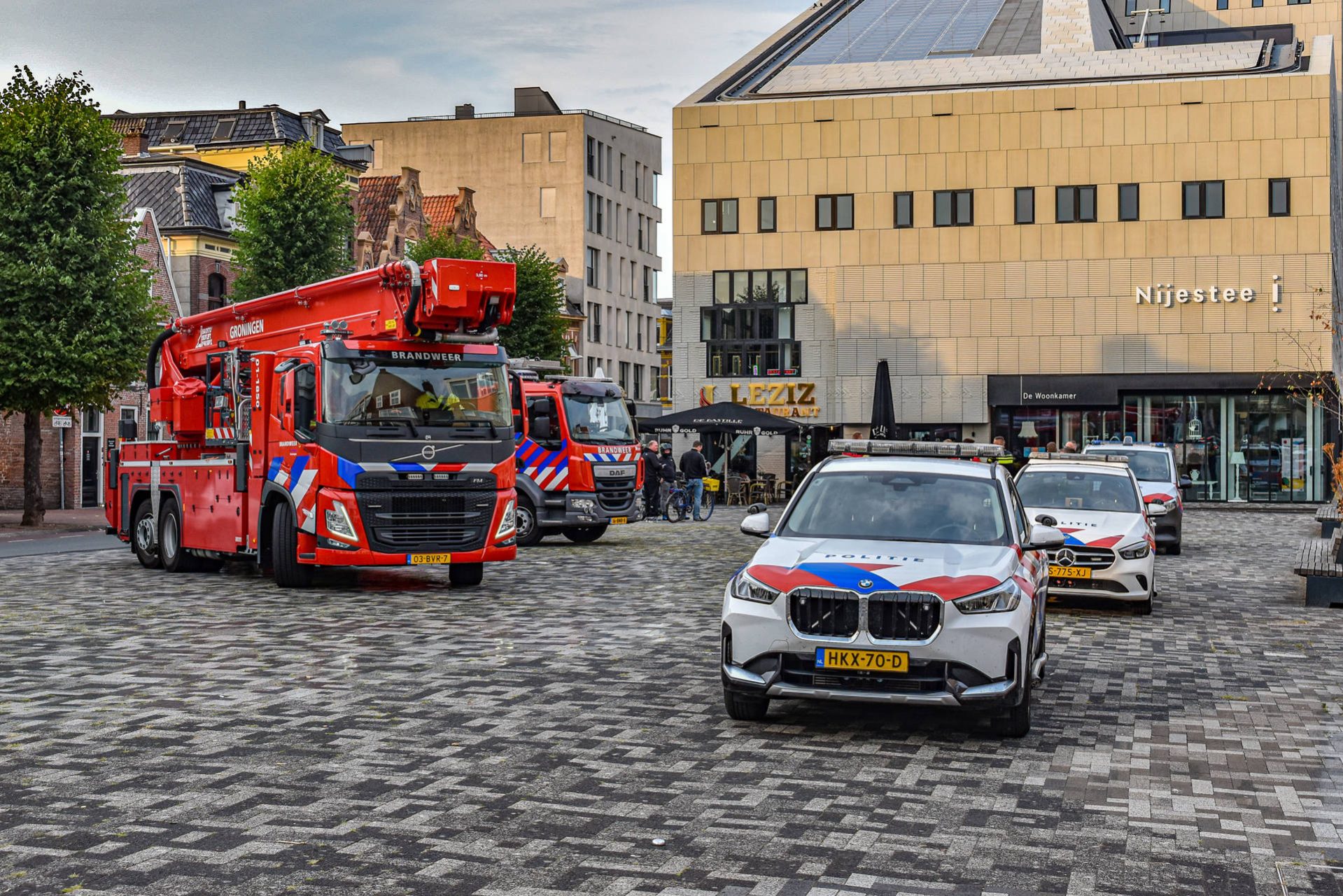 Brandweer controleert pand na melding van brand