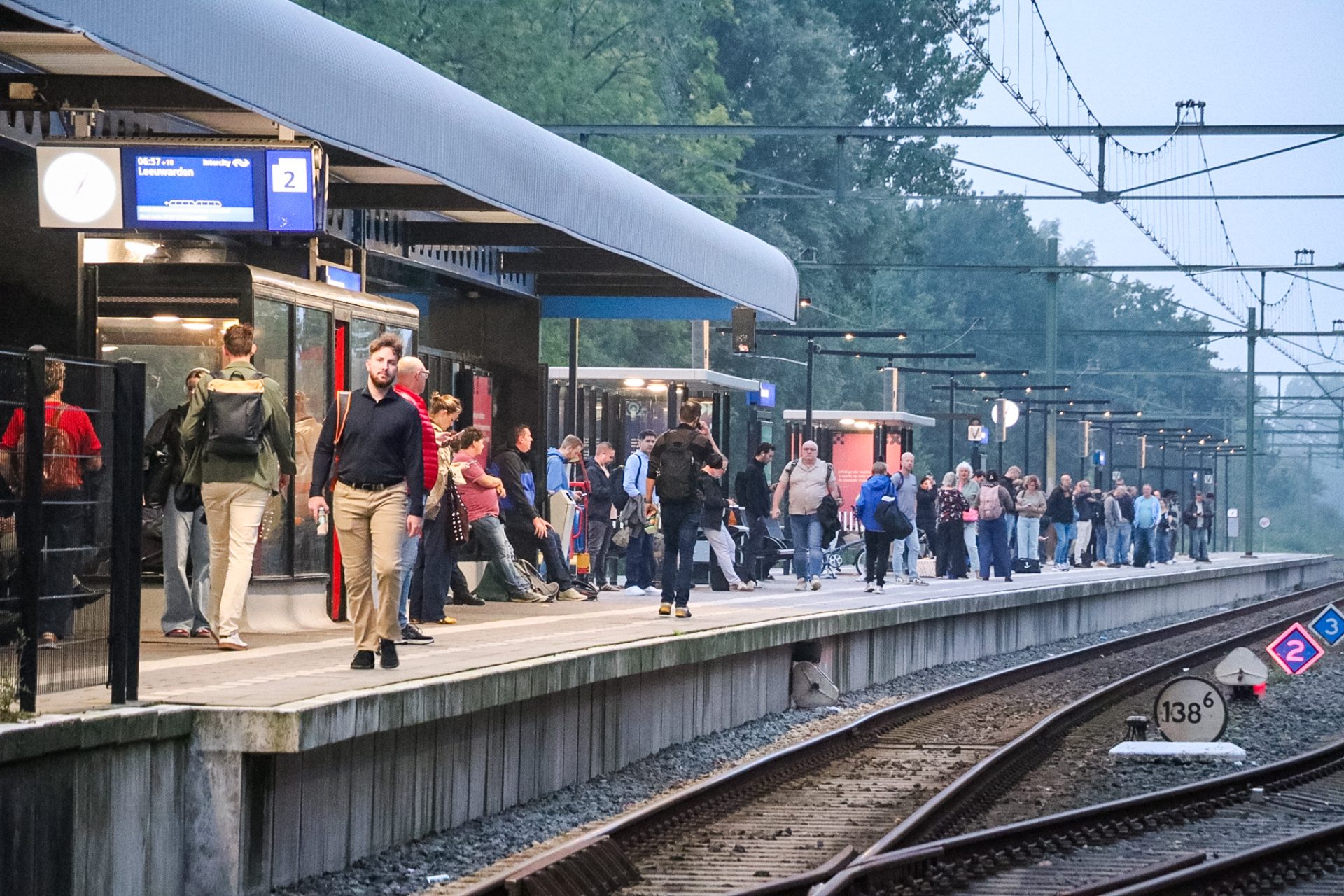 Geen treinen richting Zwolle door grote spoorstoring