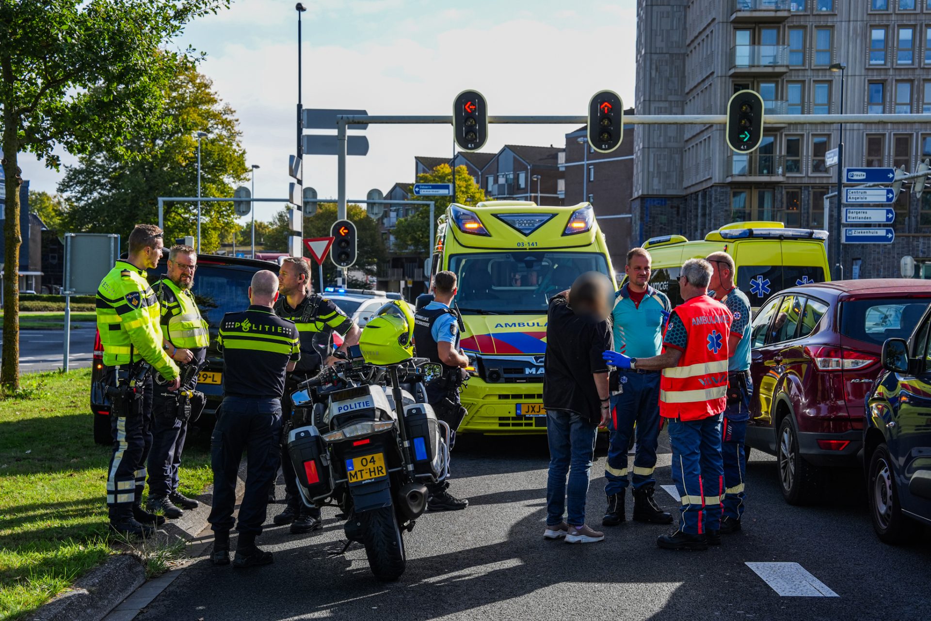 Vier voertuigen betrokken bij kettingbotsing