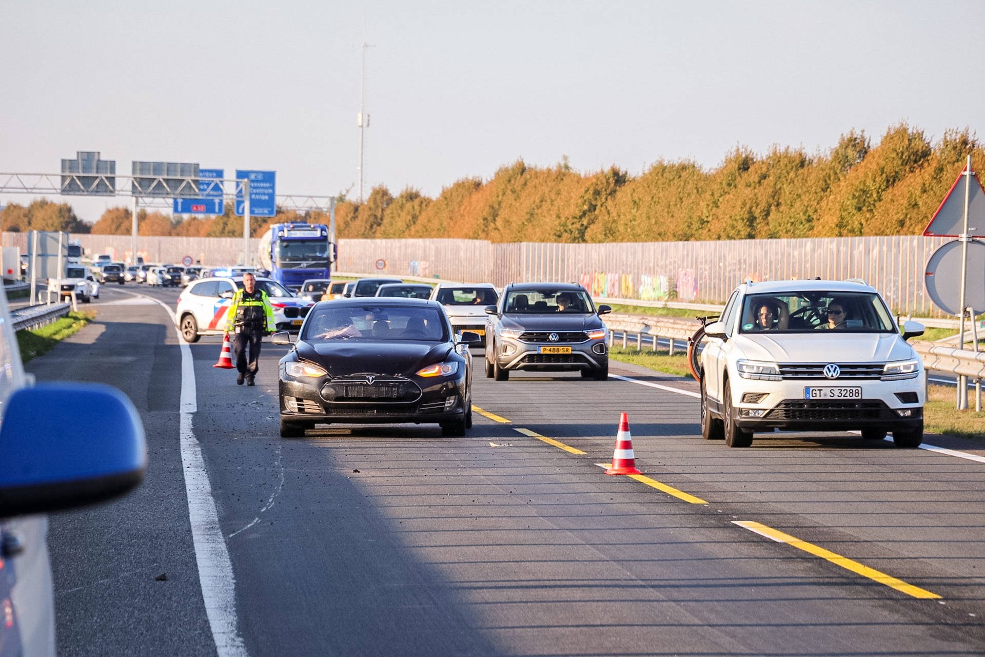 Drie voertuigen betrokken bij ongeval op snelweg
