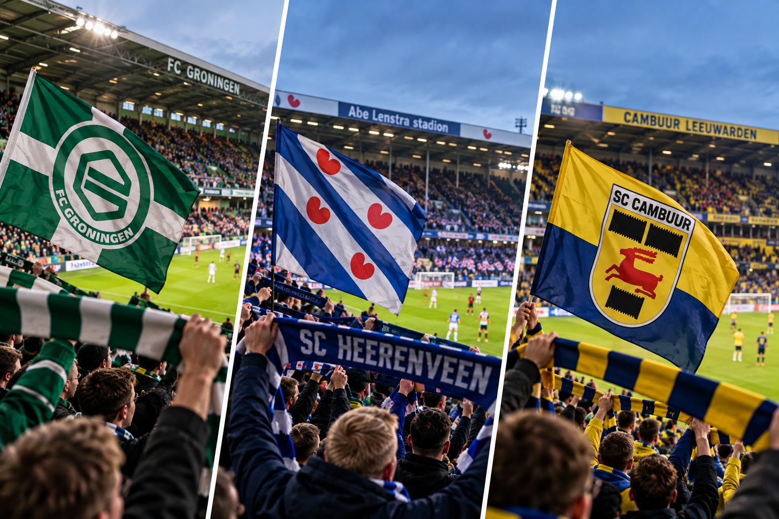 De strijd om het Noorden: FC Groningen, sc Heerenveen en Cambuur onder de loep